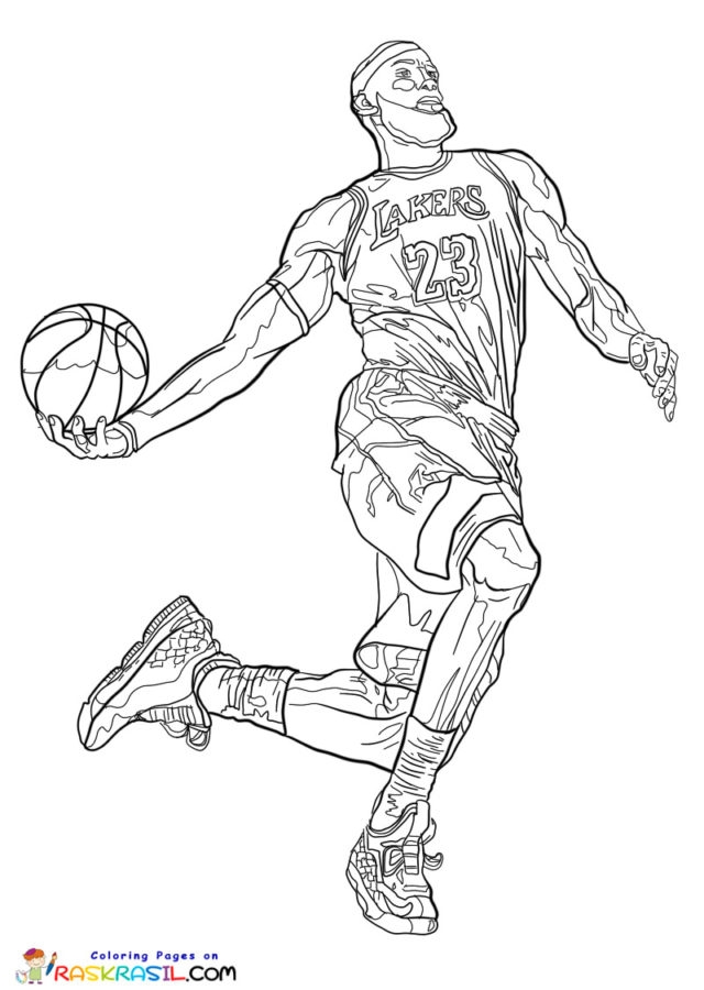 Coloring Pages Of Lebron James