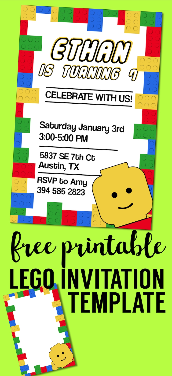 free printable lego friends invitation template free