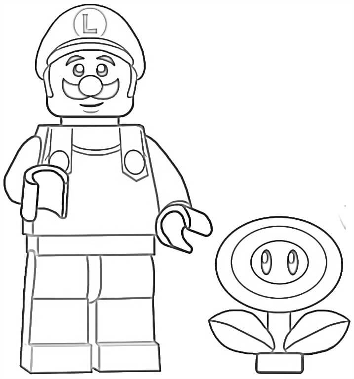 Lego Luigi Coloring Page Free Printable Coloring Pages For Kids