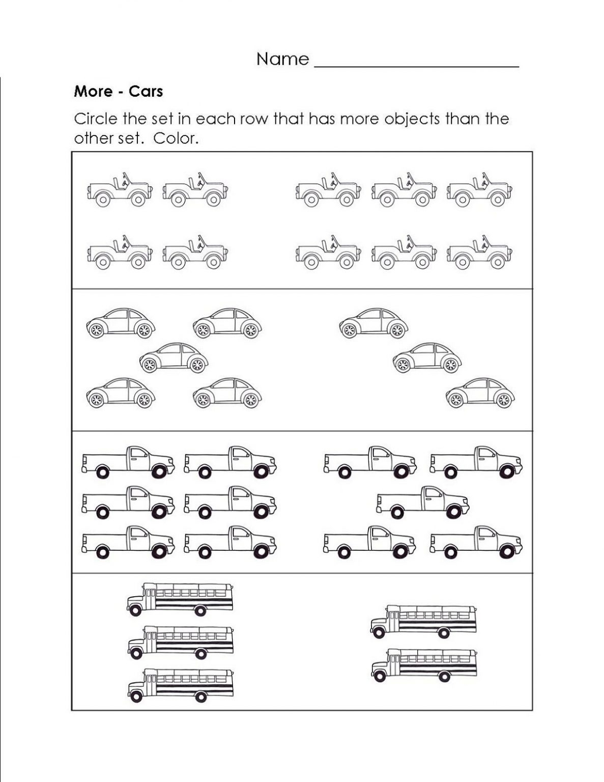 less more worksheets