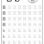 Letter B Trace Worksheet Letter Tracing Worksheets