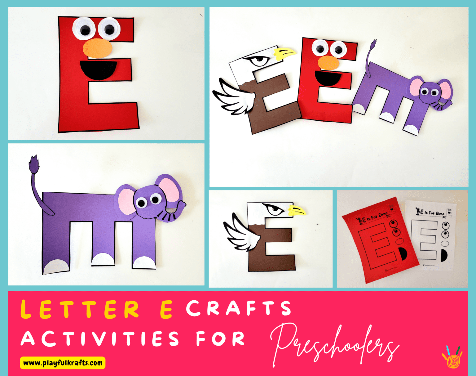 Letter E Crafts For Preschoolers Archives Playful Krafts