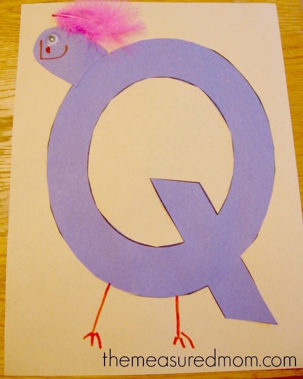 Letter Q Crafts For Preschool The Measured Mom