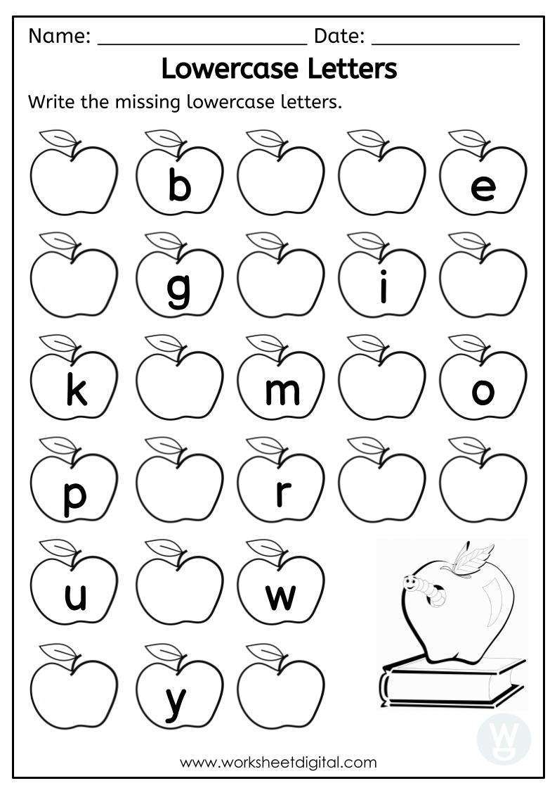 Letters A Z Lowercase Worksheet Digital Worksheets Library