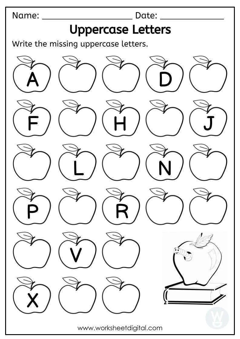 letters a to z worksheet