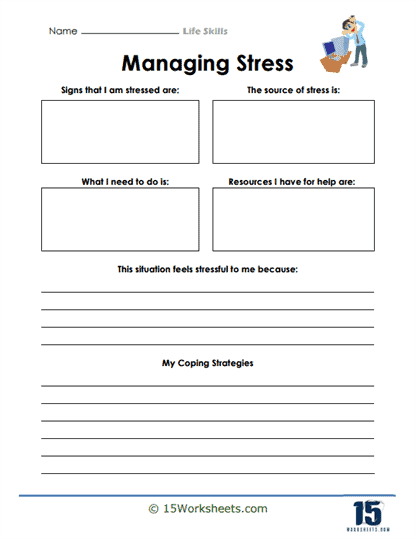 life skills worksheets for high school students