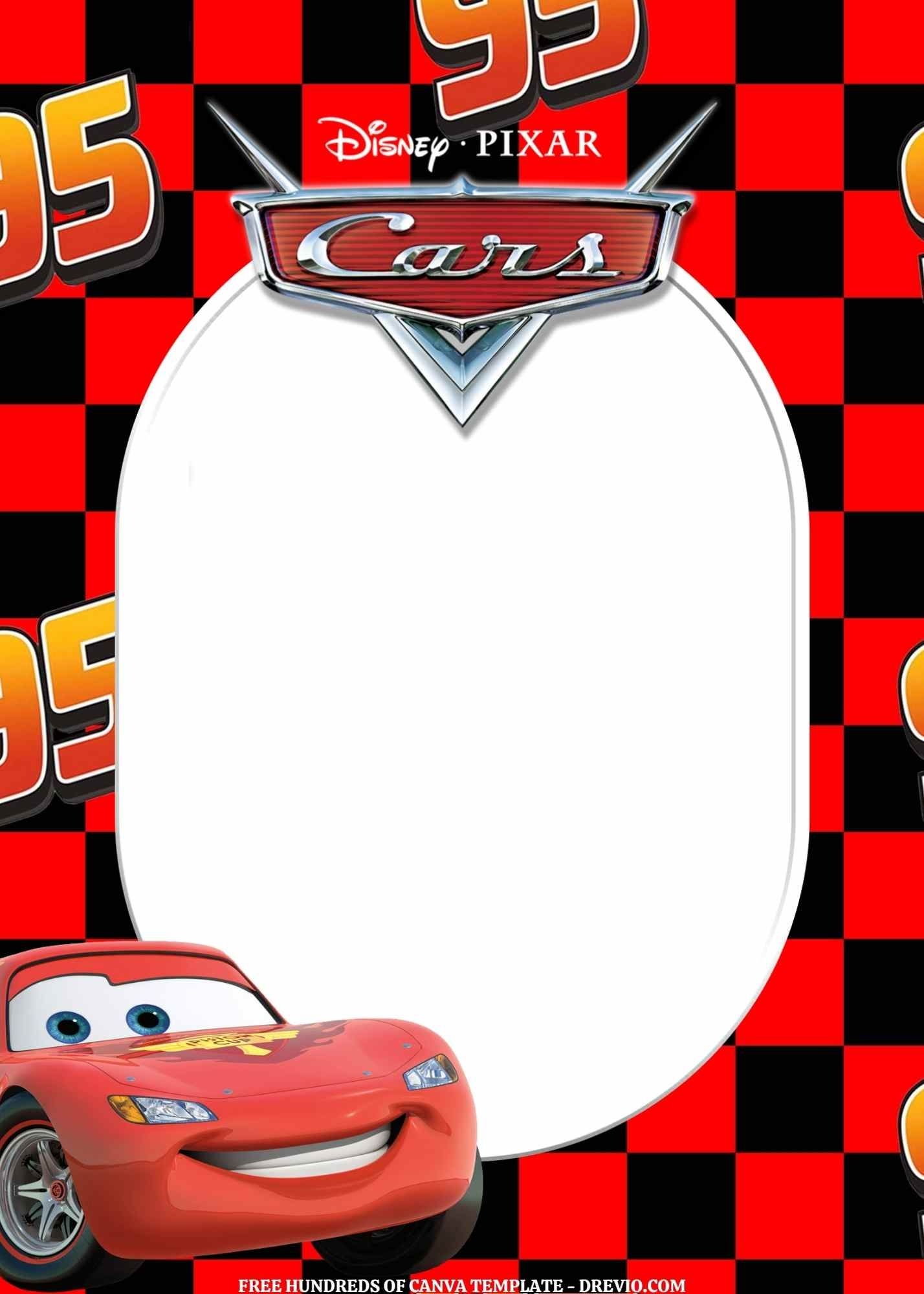 free lightning mcqueen invitation template