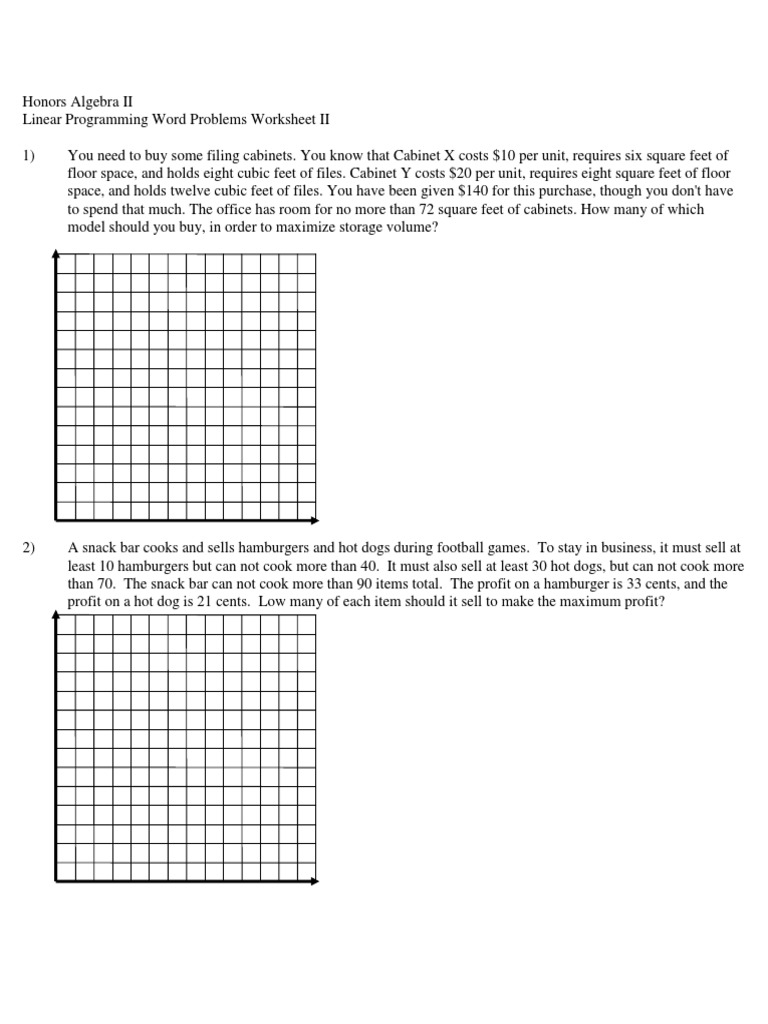 Linear Programming WS II PDF Mathematical Optimization Volume 