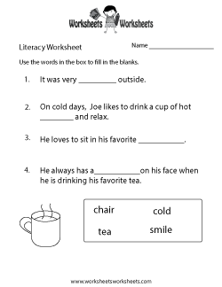 Literacy Worksheets Worksheets Worksheets