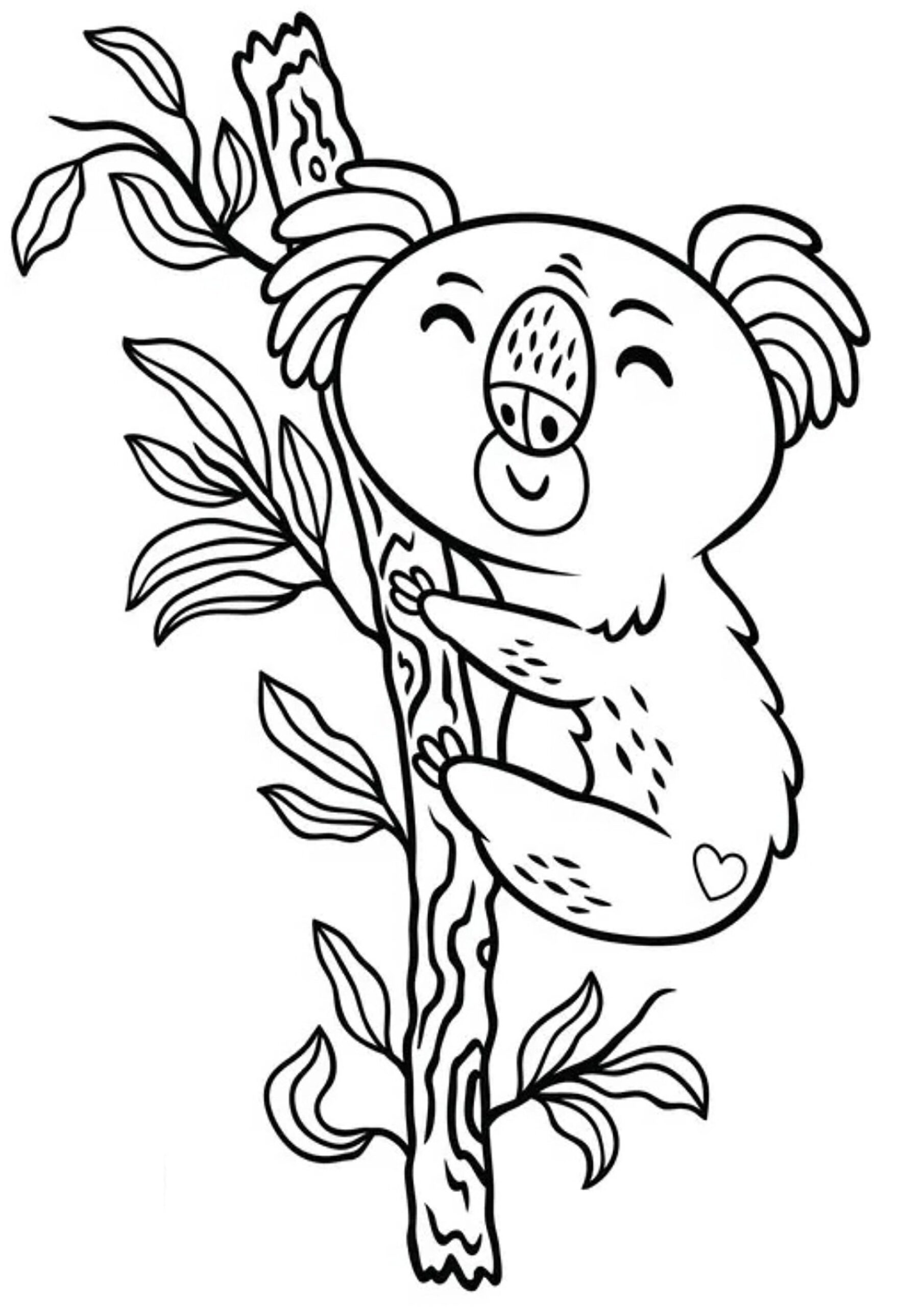 Coloring Pages Of Koalas