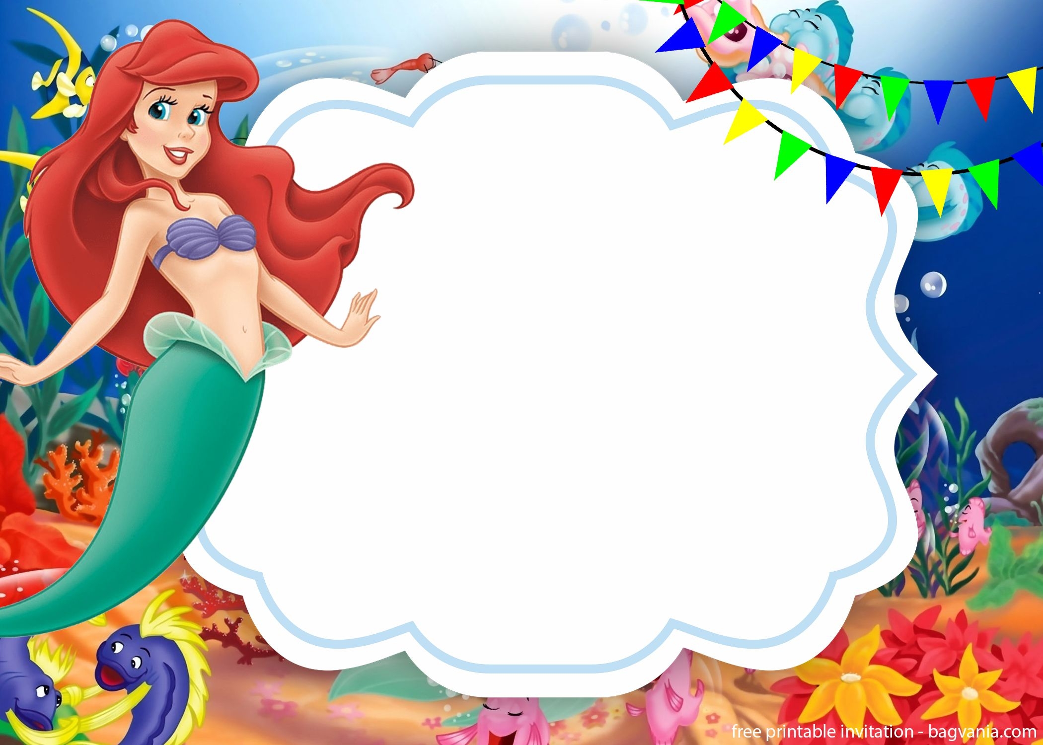 Little Mermaid Template Free Printable Printable Templates