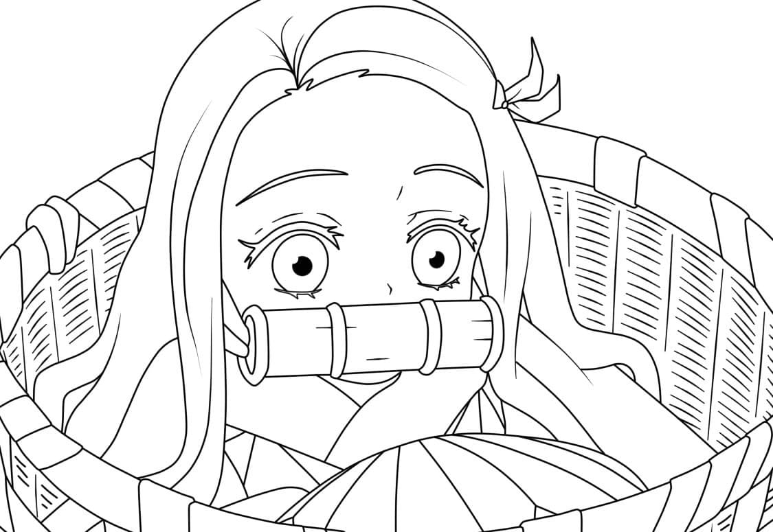Nezuko Coloring Page