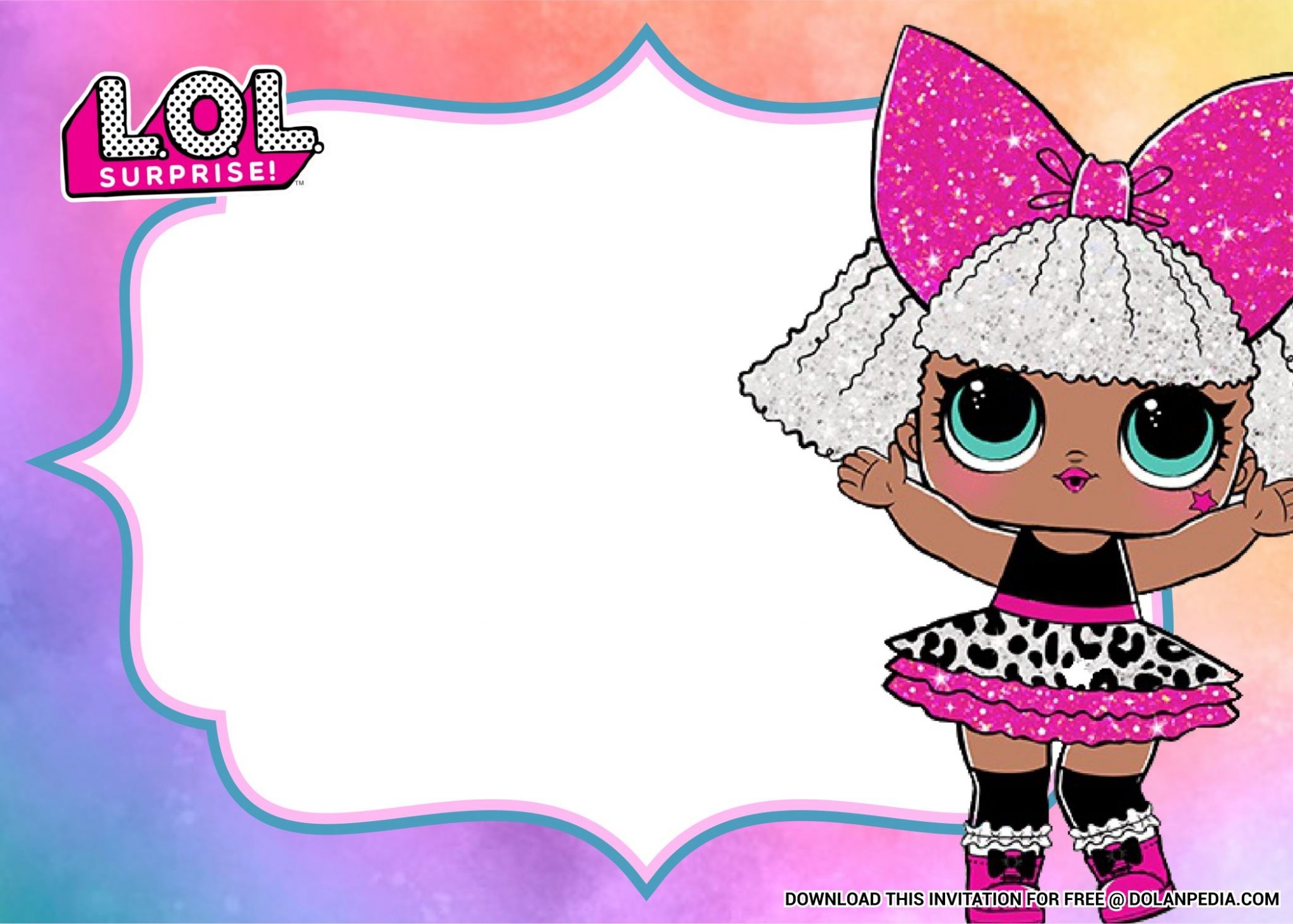 Lol Doll Invitation Template Free Printable Templates