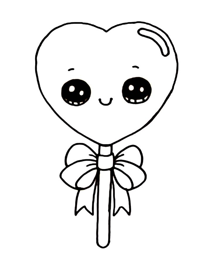 Lollipop Coloring Pages Free Printable PDF 