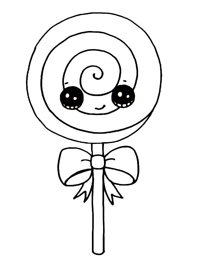 Lollipop Coloring Pages Free Printable PDF 