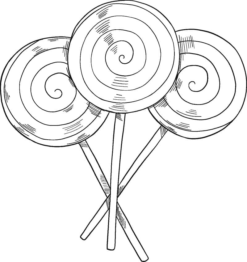 Lollipop Coloring Pages