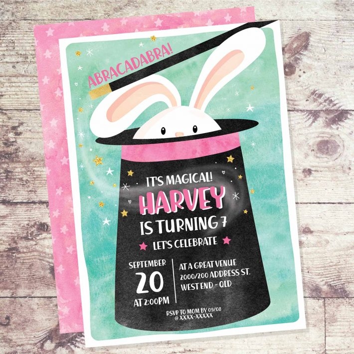 Magic Birthday Party Invitation In Pink My In Sanity Party
