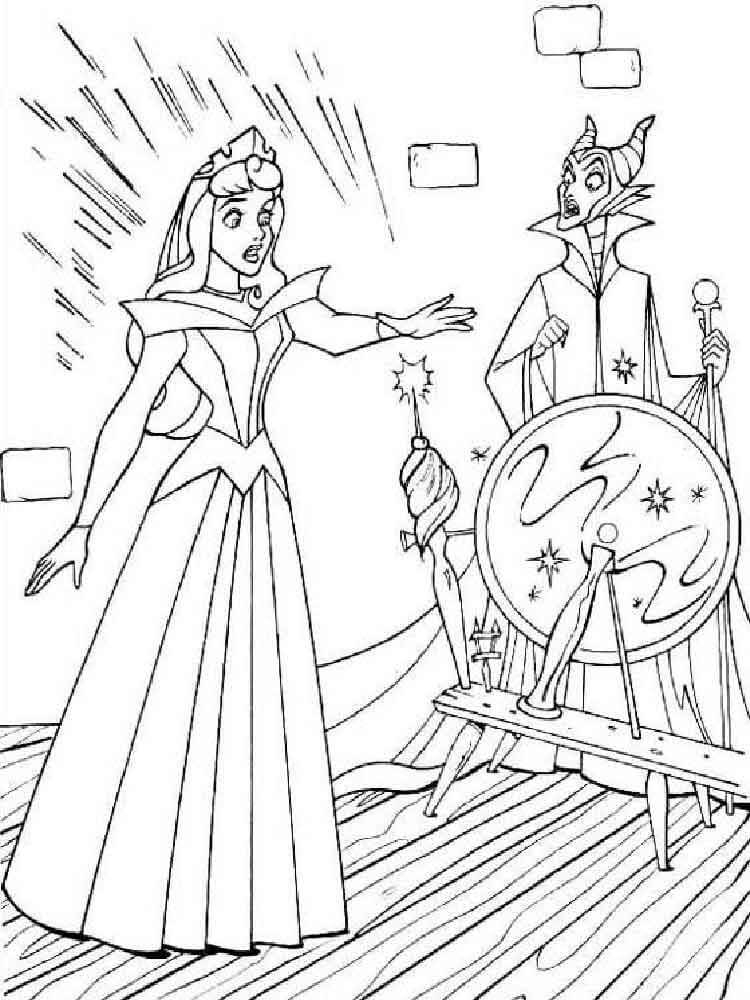 Aurora Coloring Page