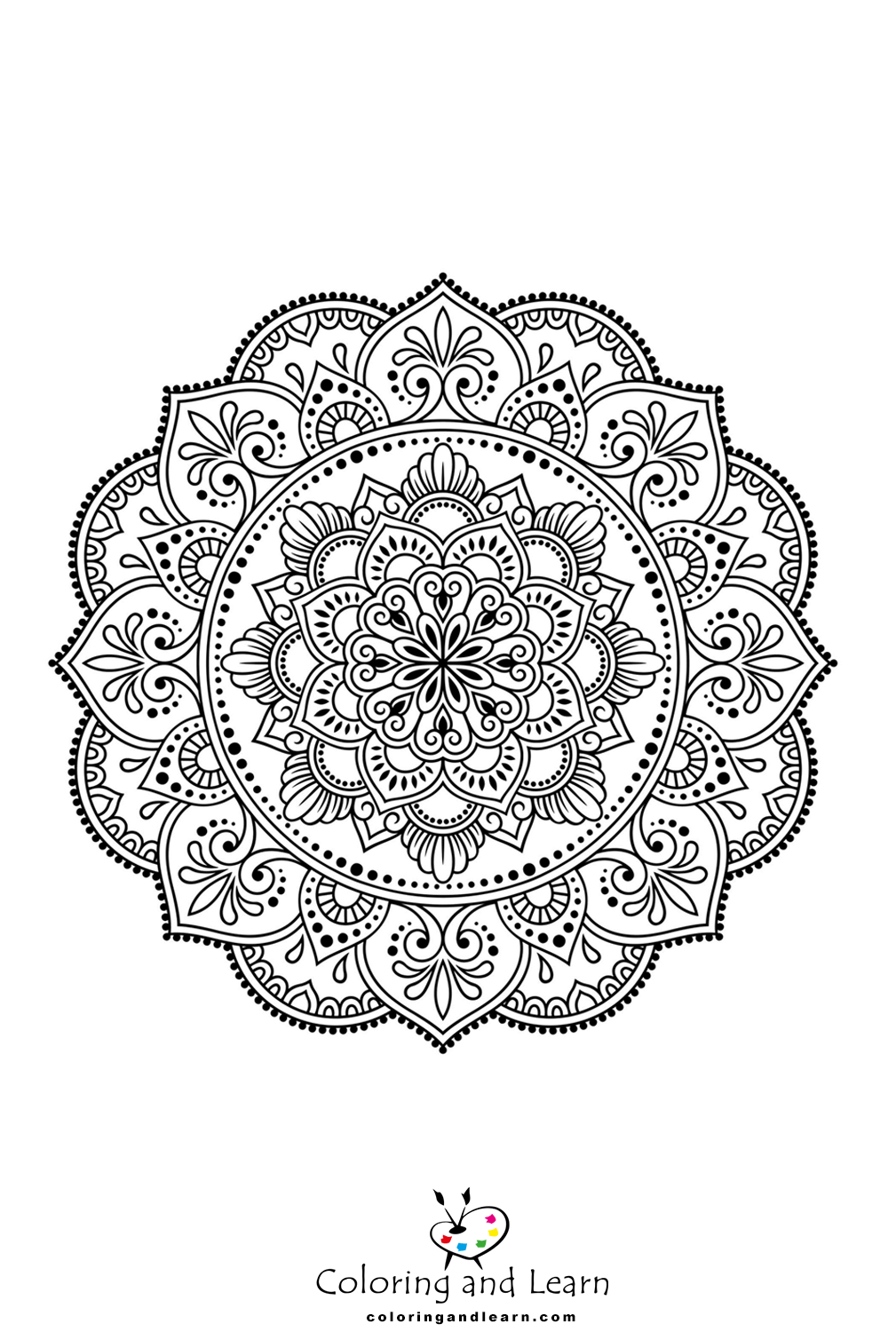 free printable mandala coloring pages for kids pdf
