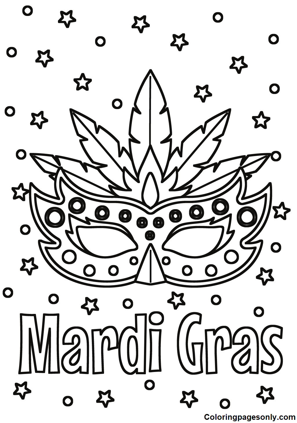Mardi Gras Free Coloring Pages Free Printable Coloring Pages