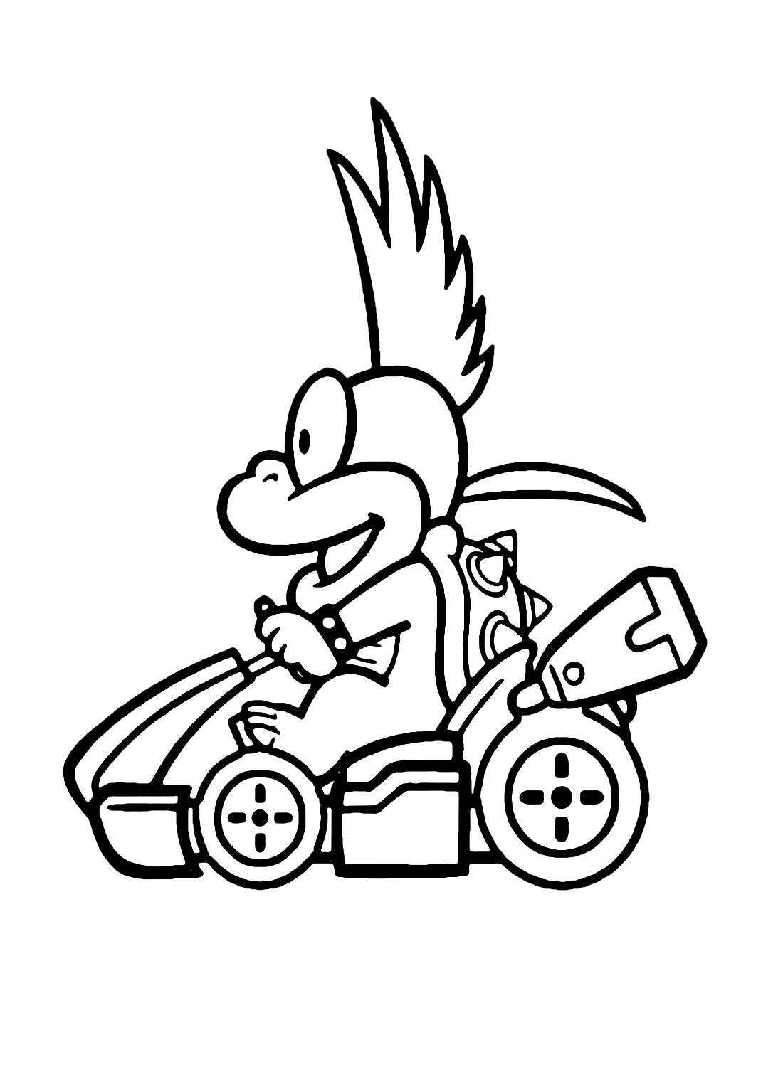 Mario Cart Coloring Pages