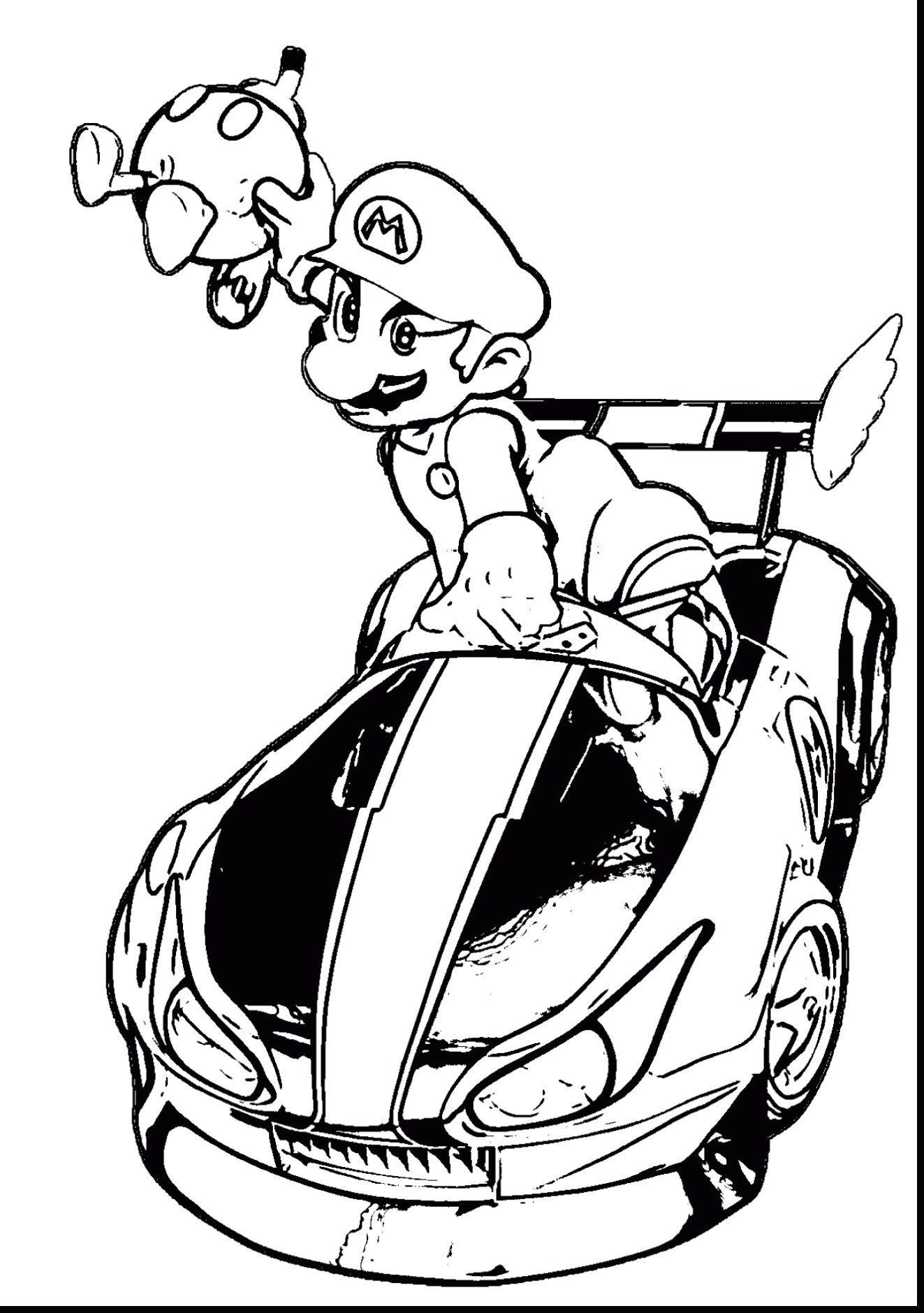 Mario Kart Coloring Pages
