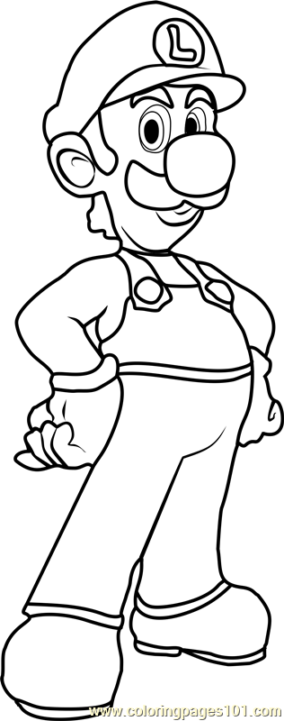 Mario Luigi Coloring Page Printable Mario Luigi The Best Porn Website