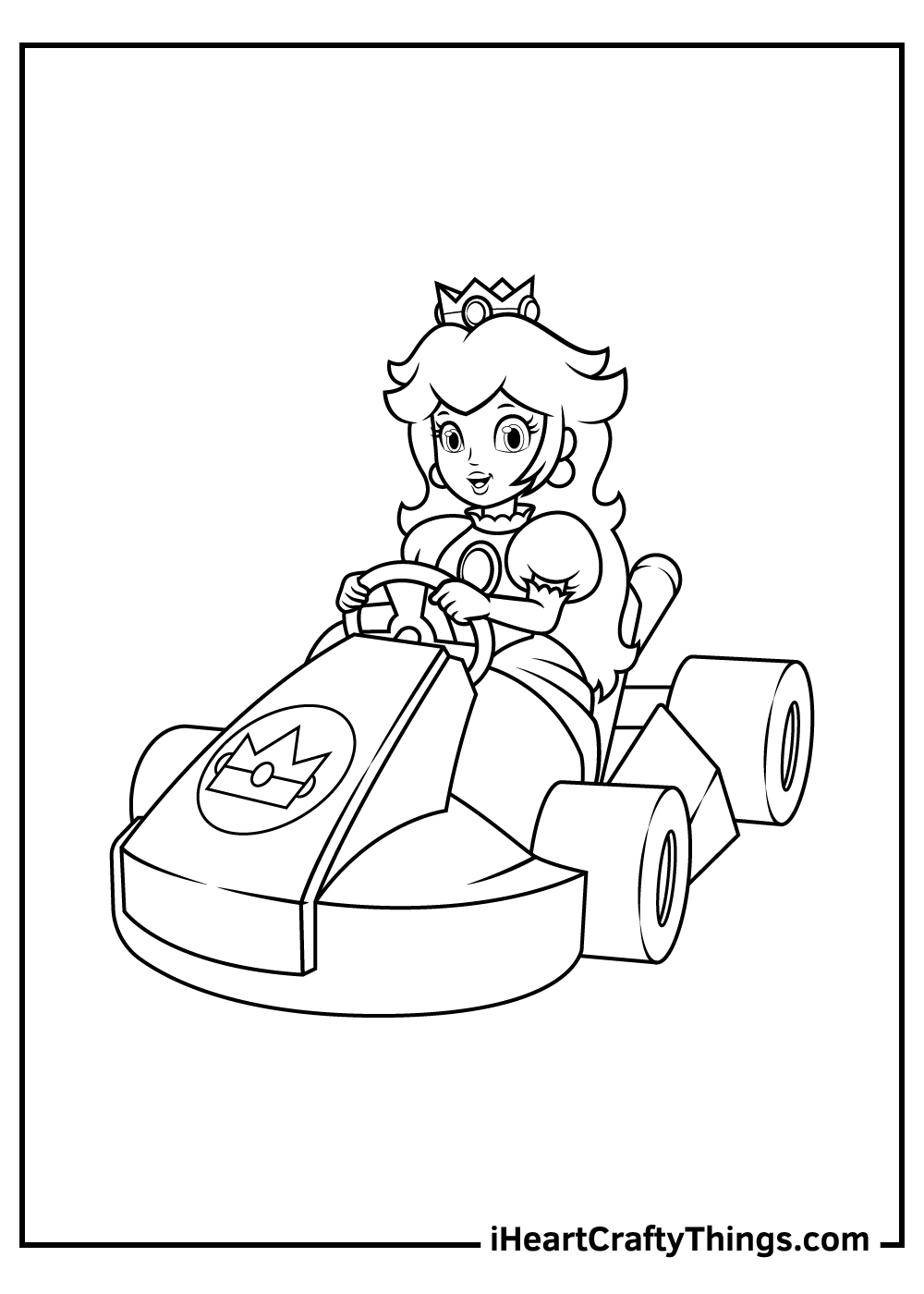 Princess Peach And Mario Coloring Pages