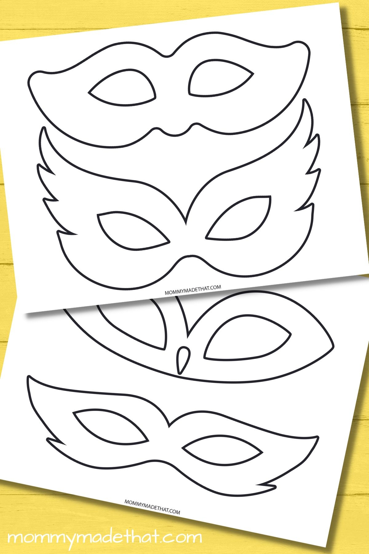 mask templates free printables