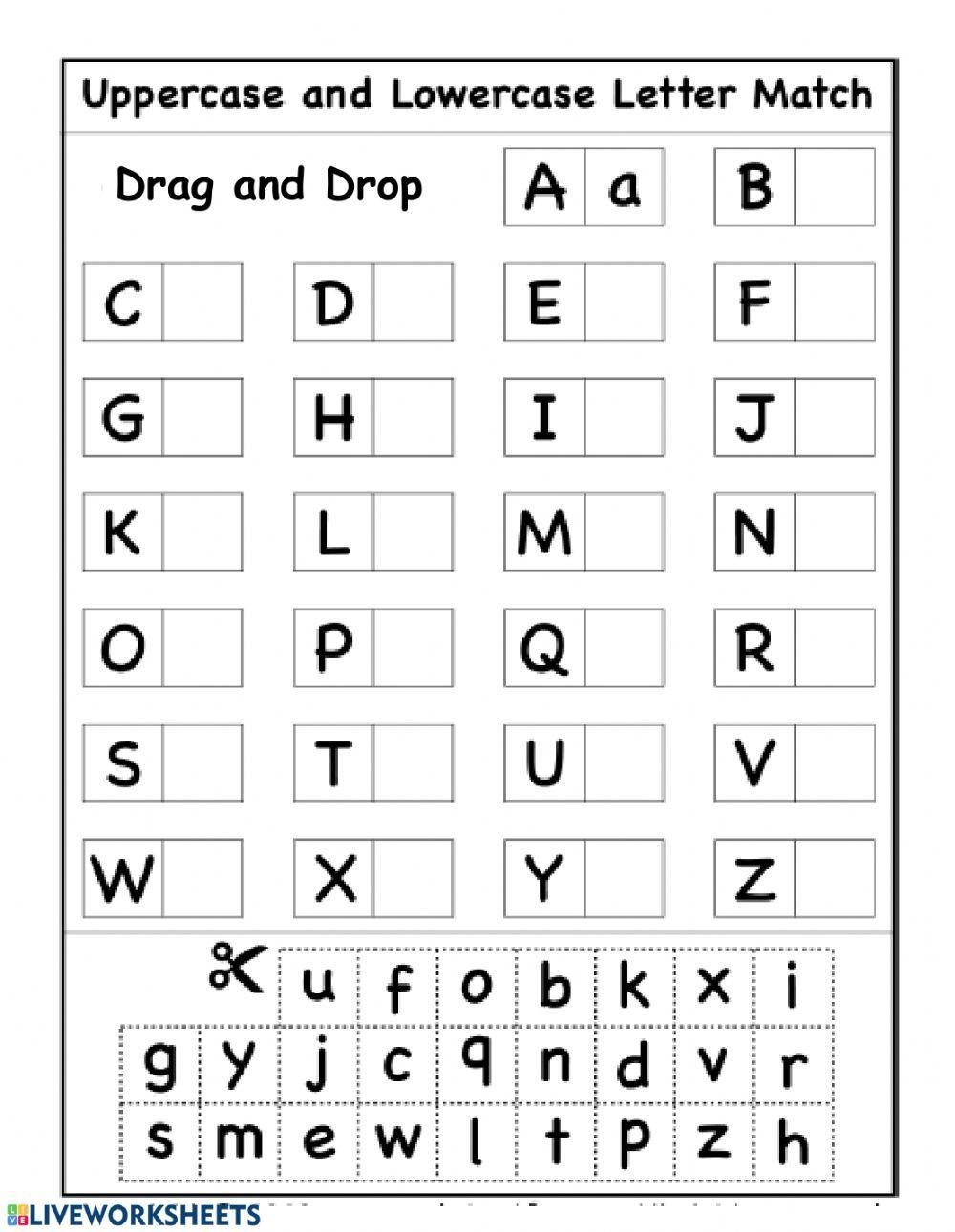 lowercase letters worksheet