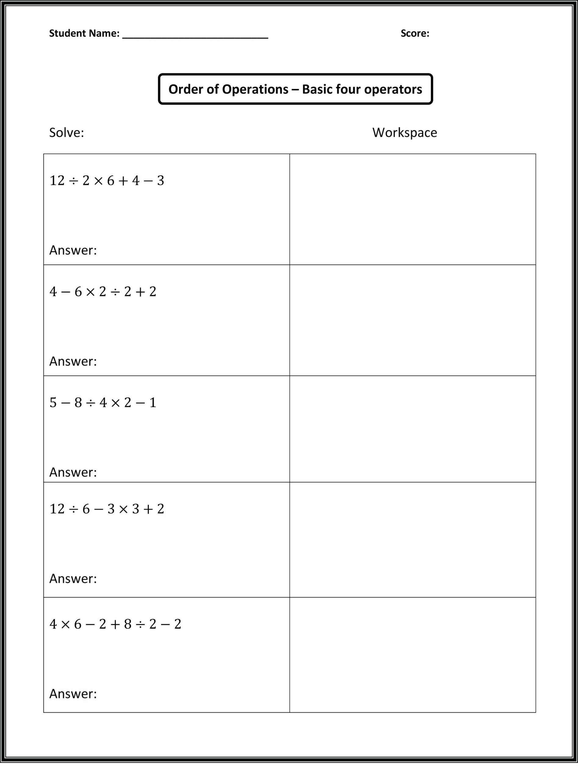 math worksheets for seventh graders free