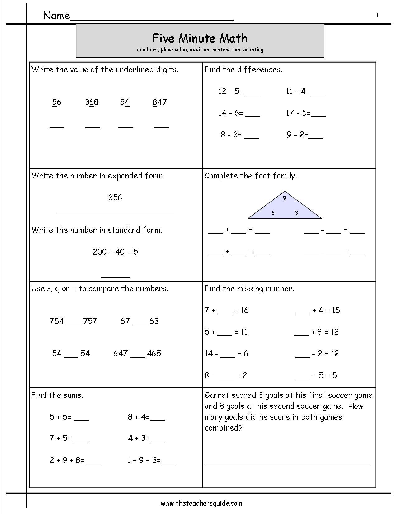 Math Skills Review Worksheets SkillsWorksheets