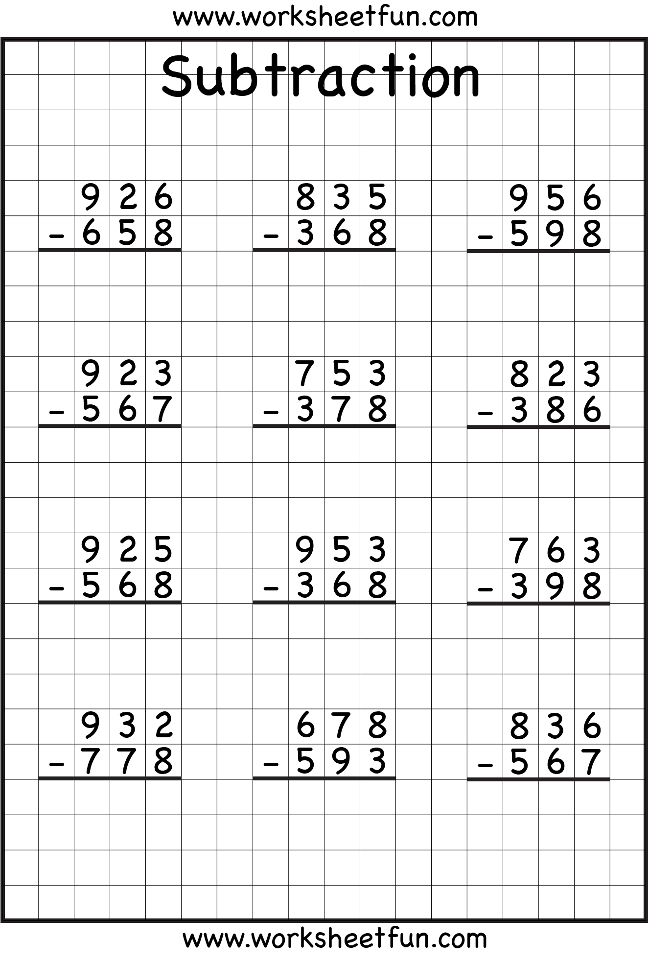 regrouping math worksheets