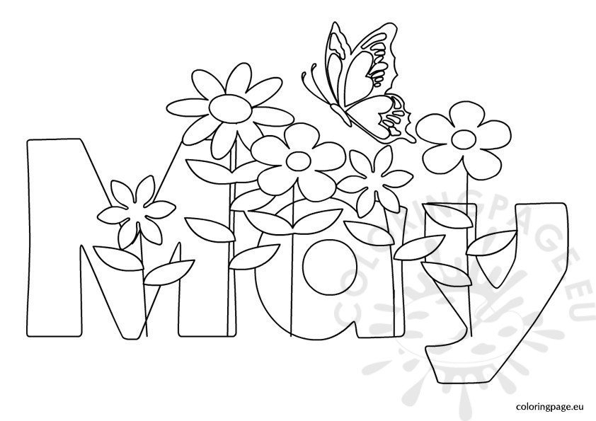 May Coloring Page Coloring Page