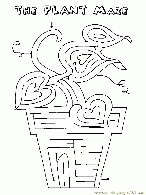 Maze Coloring Pages Coloring Home