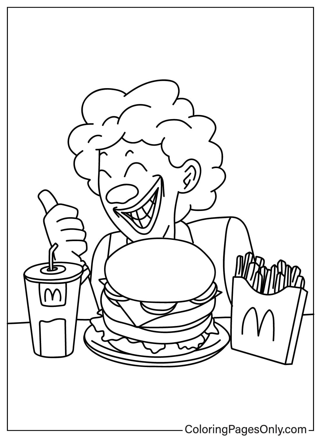 McDonalds Coloring Page Free Printable Coloring Pages