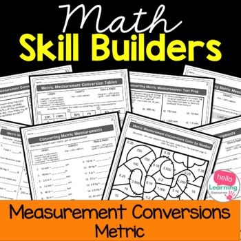 Measurement Conversions Worksheets Metric Conversion Converting