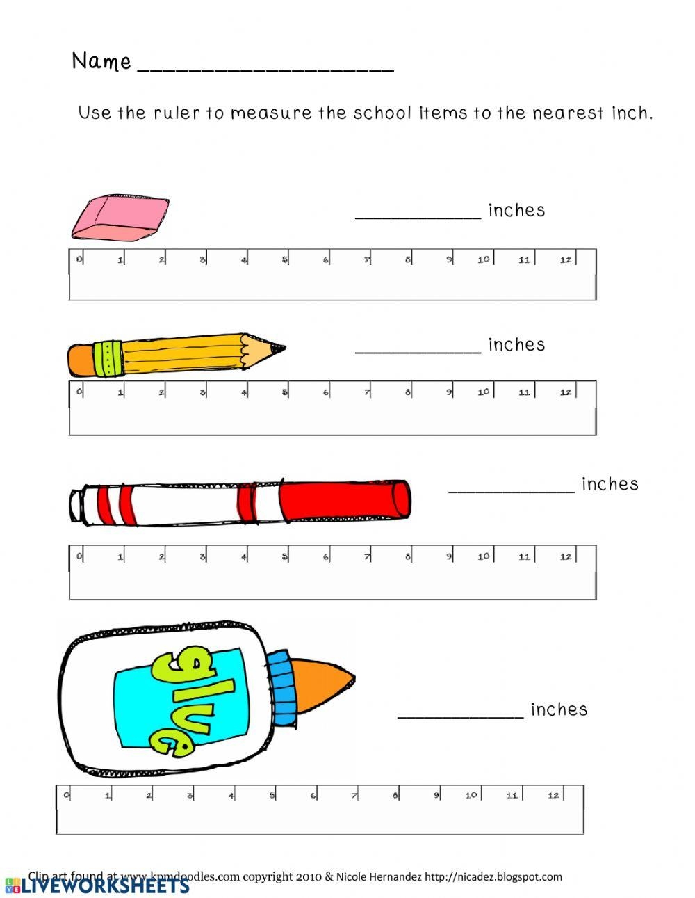 Measurement Practice Centimeters Worksheet Education 