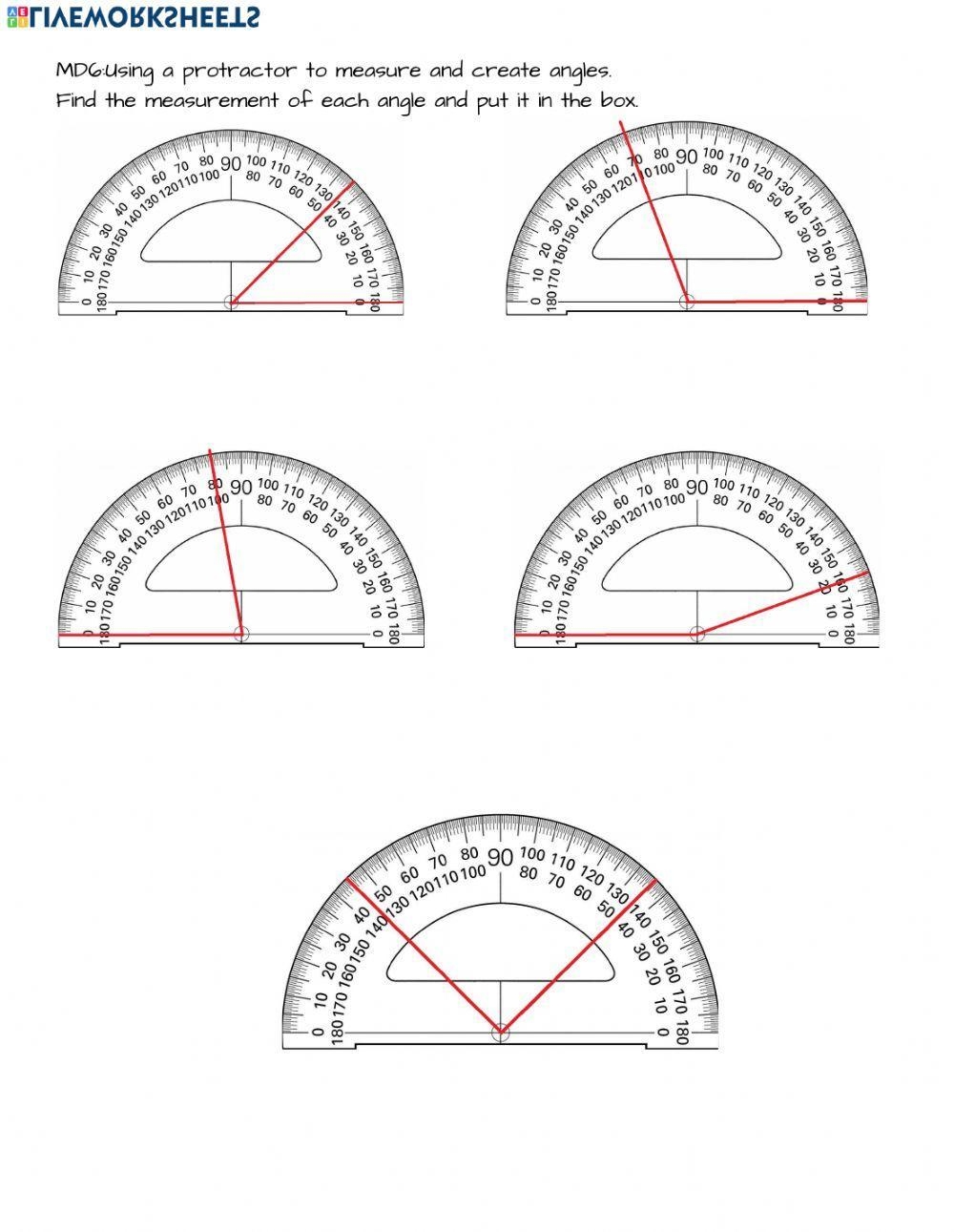 Measuring Angles Worksheets K5 Learning Worksheets Library