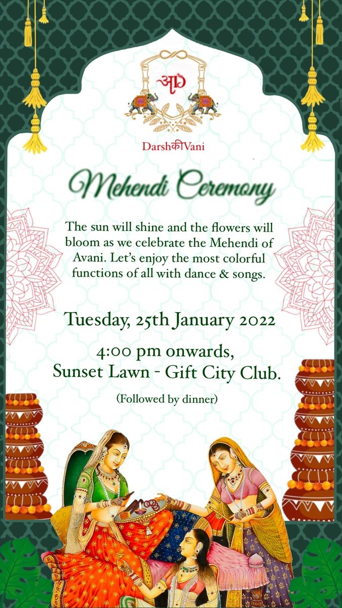 Mehendi Invite