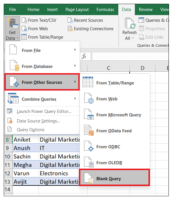 how to merge data in excel from multiple worksheets