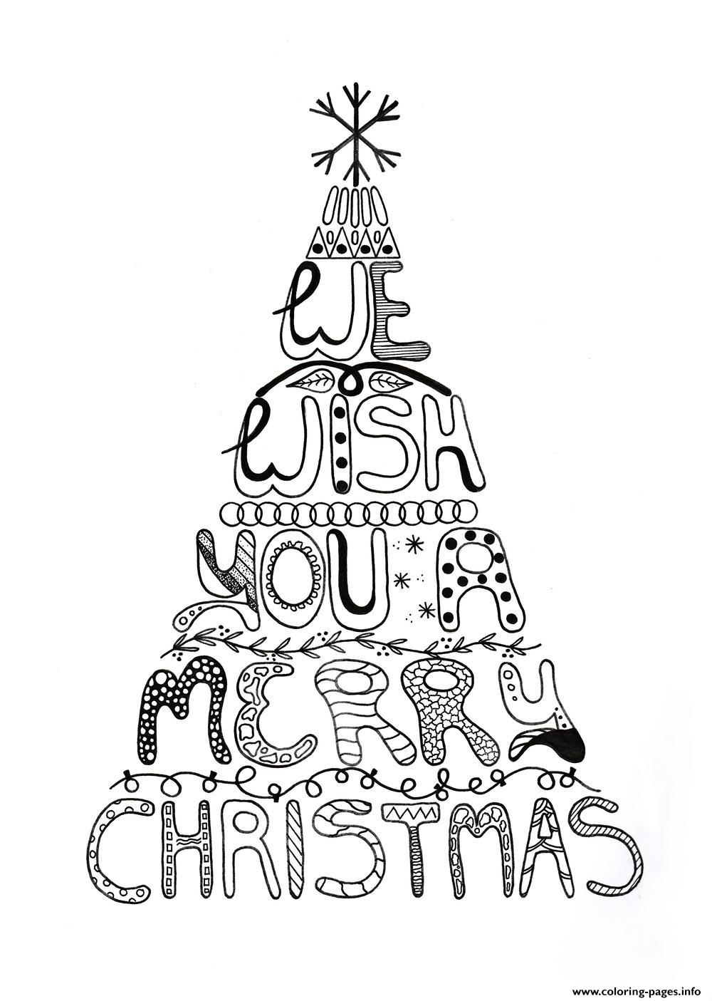 Christmas Coloring Pages Merry Christmas