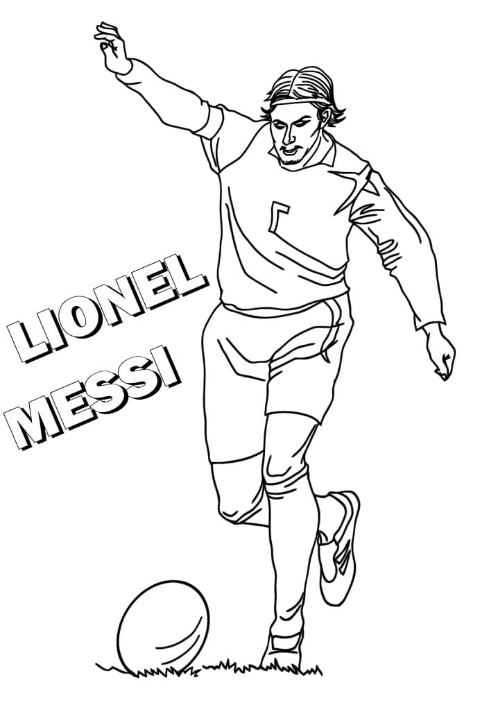 Messi 1 Coloring Page Free Printable Coloring Pages For Kids