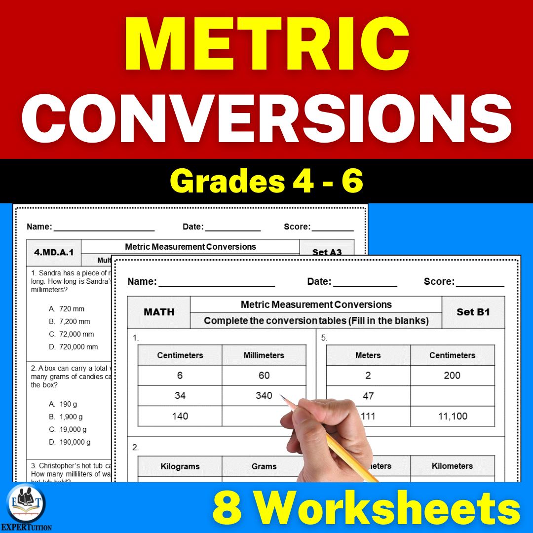 converting metric measures worksheet