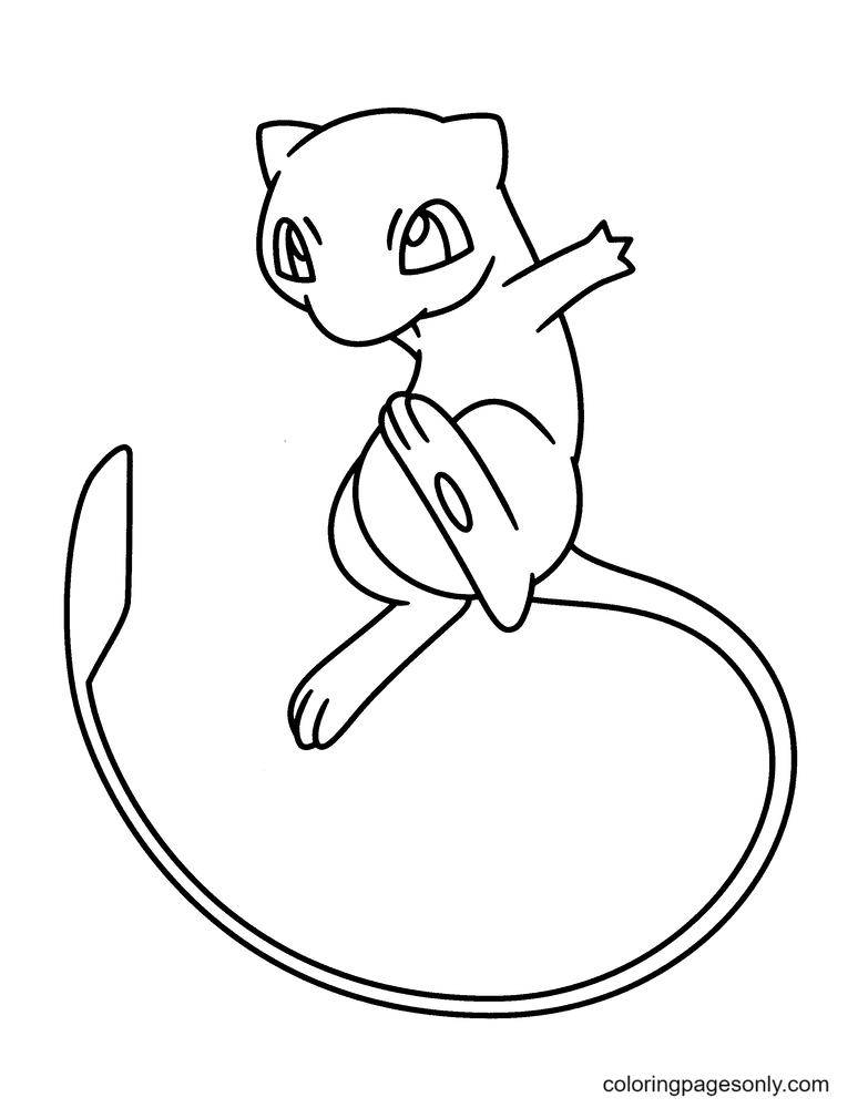 Mew Coloring Page