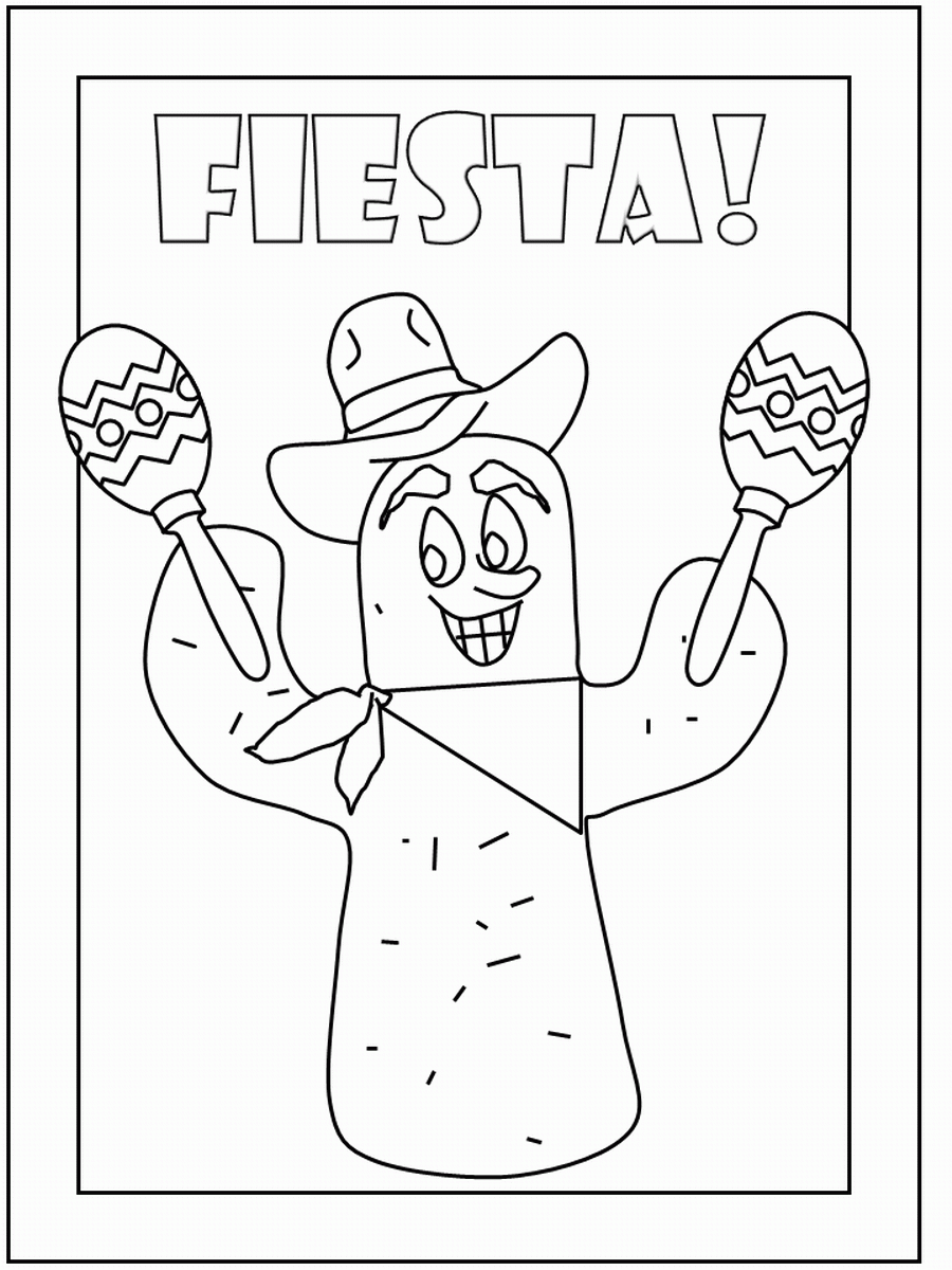 Mexican Coloring Pages To Print Coloring Home