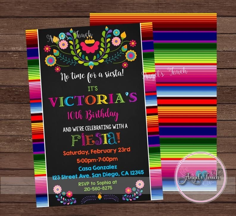 Mexican Theme Invitation Template Content Calendar Template