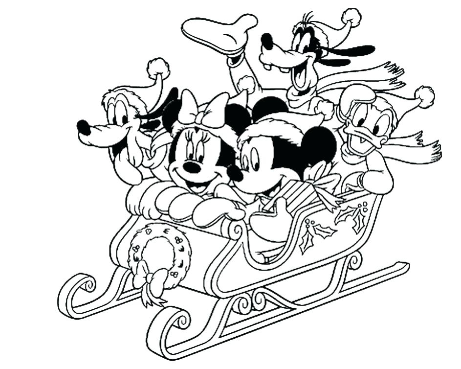 Mickey Mouse Christmas Coloring Pages Best Coloring Pages For Kids