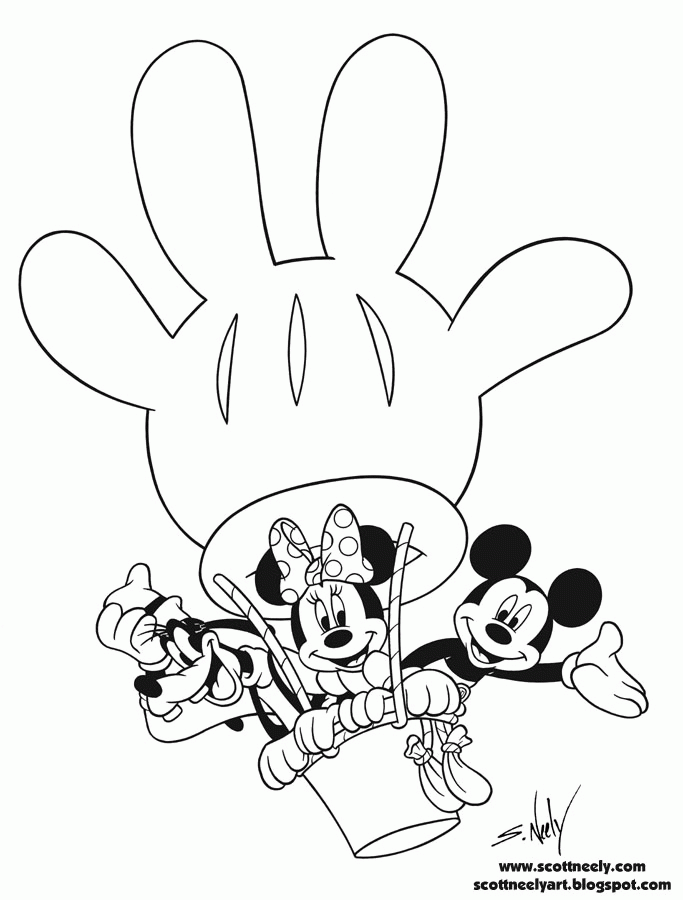 Mickey Clubhouse Coloring Pages