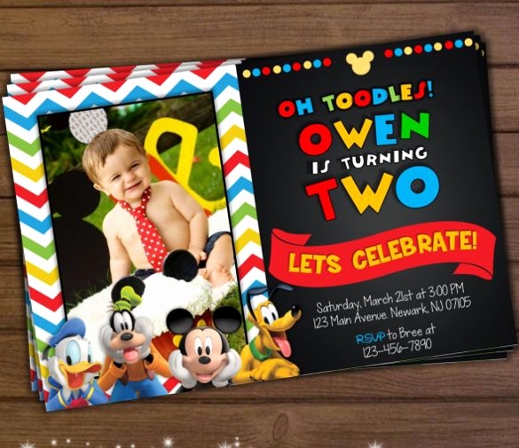 Mickey Mouse Clubhouse Invitation Template Fresh Mickey Mouse